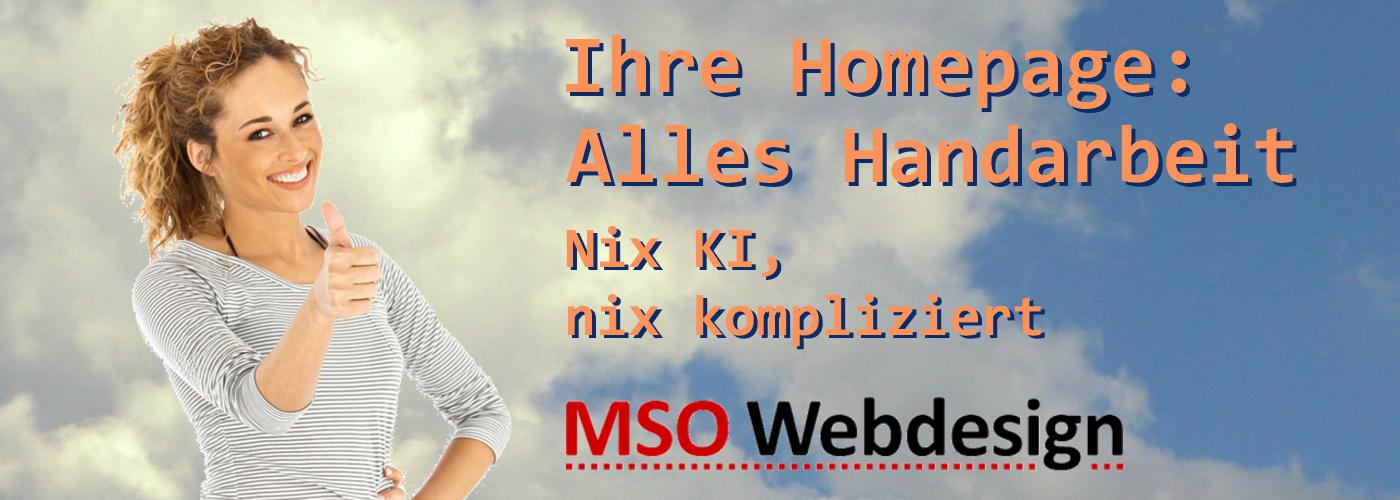 MSO-Webdesign - alles Handarbeit