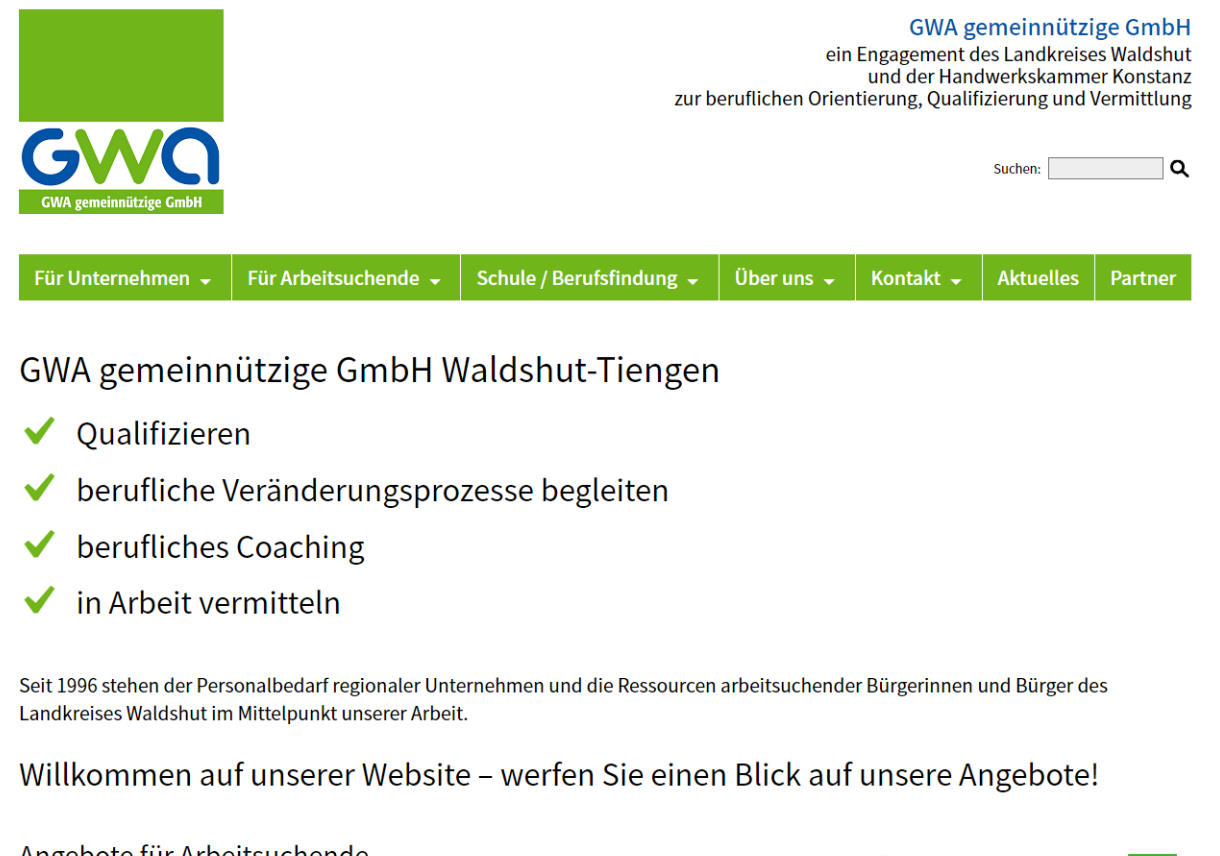 GWA gemeinnützige GmbH Waldshut-Tiengen